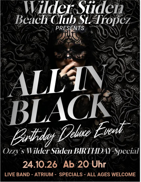 Flyer All in Black Party